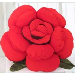   Cushion Coussin Sofa Pillow Pp Cotton Flower Red: Home & Kitchen