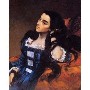   name Portrait of a Spanish Lady, By Courbet Gustave 