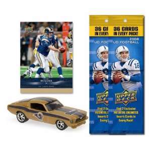St. Louis Rams 1967 Ford Mustang Fastback Die Cast with Marc Bulger 