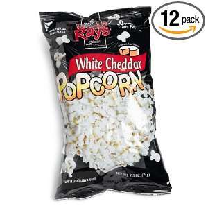 Uncle Rays White Cheddar Cheese Popcorn, 2.5 Ounce Bags (Pack of 12 