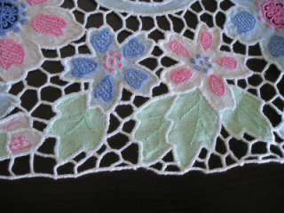 Embroidery Cut Work Floral Doily Placemat Centrepiece M  