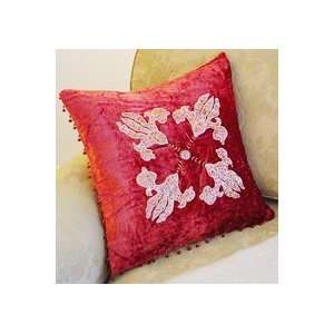  Burnt Red Velvet Pillow Cover: Home & Kitchen