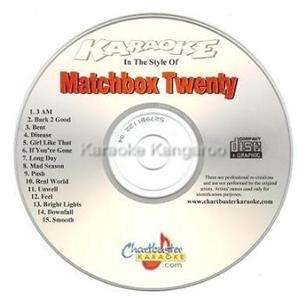 KARAOKE   Chartbuster CD+G   MATCHBOX TWENTY   15 Songs  