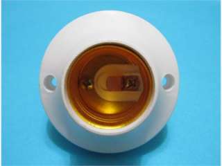 E27 Round Plastic Light Bulb Lamp Socket Holder Halogen  