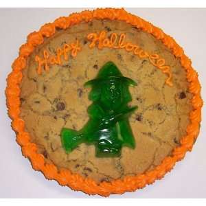 Scotts Cakes 2 lb. Chocolate Chip Cookie Cake with Gummie Witch 
