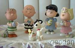 Lenox Peanuts Easter Beagle Charlie Brown Set Of 5  