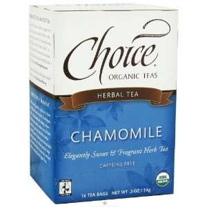  Choice Tea, Chamomile Herb Tea, Organic, 16tb: Health 