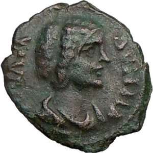  JULIA DOMNA 193AD Rare Authentic Roman Coin Serpent 