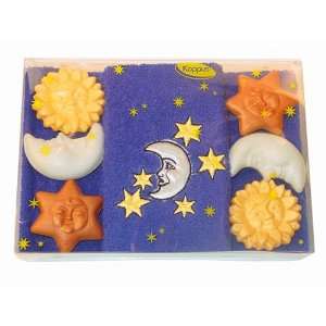  Kappus Sun / Moon / Star Soap with Towel Set (3 X 1 ounce 
