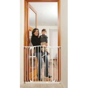    Zed L191W Extra Tall Hallway Swing Closed Security Gate  White Baby