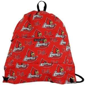  Louisville Cardinals Red Cinch Bag: Sports & Outdoors