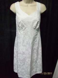   HATTIE The Hawaiian Original white cotton sleeveless dress 8  