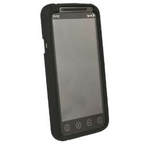  HTC EVO 3D Black OEM Silicone Skin Shue Cover Case 