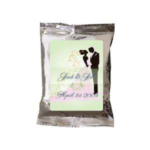 Baby Keepsake: Lime Kissing Bride and Groom Design Personalized Iced 