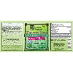   Gold High Vitamin Butter Oil Raspberry 8.1oz Liquid Oil Green Pasture
