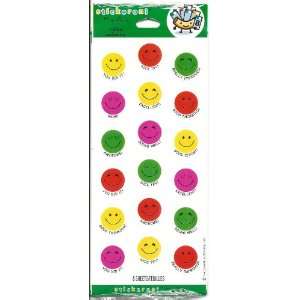  Smiley Face Paper Stickers 8 Sheets Stickeroni Toys 