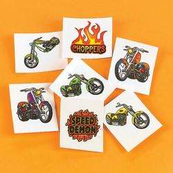 Easy to apply and Remove. Assorted Chopper Motorcycle designs 
