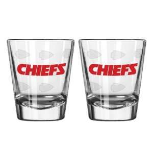  Boelter Shot Glasses 2 pack   Kansas City Chiefs: Kitchen 