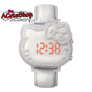 Chouette Hello Kitty LED Display Watch CRK1002W Leather  