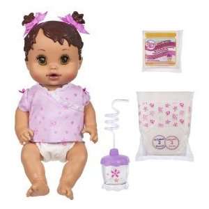  Baby Alive Sip N Slurp Doll   Brown Hair   Hispanic Toys 