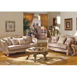    3pc Traditional Classic Fabric Sofa Set, MH 411 S1