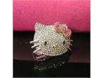 High quality beautiful big hello kitty ring pink Bow A19  
