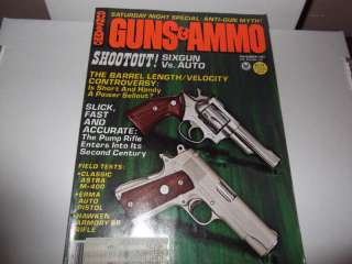 GUNS & AMMO *ASTRA M 400*HAWKEN RIFLE*SIXGUN VS AUTO*  