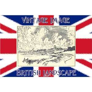  (14 x 10 cm) Gloss Stickers British Landscape Cley