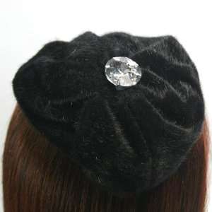  (Black) Velvet hat headband (4079 4) Beauty