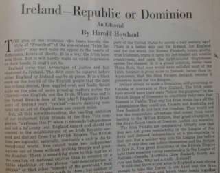 Irish Republic 1919 Sinn Fein Visit Boston  