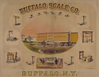 HERE YOU HAVE A BEAUTIFUL REPRODUCTION PRINT OF BUFFALO SCALE COMPANY 