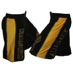  New 2011 Army Combatives Black and Gold Fight Shorts Size 