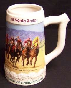 2000 Oak Tree Santa Anita Horse Racing Stein Mug  