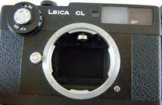 Leica CL 35mm Rangefinder w/Minolta 40mm + Case + Flash  