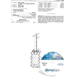  NEW Patent CD for DISPOSABLE SYRINGE 