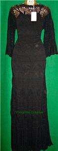 New MONSOON Black CLAUDIA CROCHET Knit Long Maxi DRESS   S M L (All 