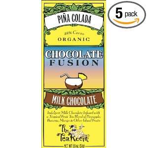 Organic Milk Chocolate Bars Infused with Pina Colada Fruit Tea