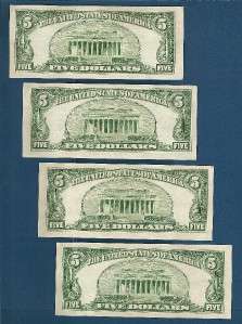 US CURRENCY 1953 $5 SILVER CERT Old Paper Money CH. UNC