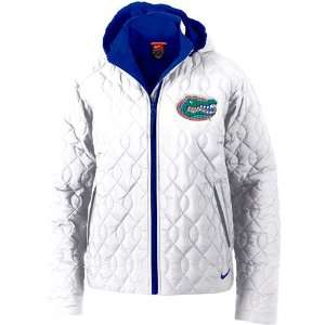   Florida Gators White Ladies Cold Weather Jacket