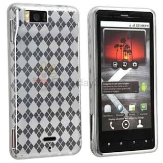   droid xtreme mb810 droid x clear white argyle quantity 1 keep your