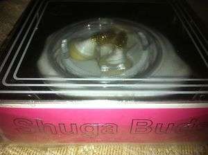 SHUGA BUDS MP3 iTouch Ear Phone Gold Swarovski Crystals  