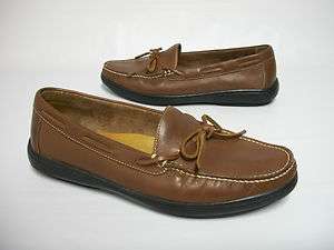 COLE HAAN Whiskey Brown CLUNY CAMP MOC Slip On Boat Style Loafer 11.5 