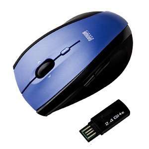  Sanwa Supply Wireless Laser Mouse 1600dpi 4 Button (Bl 