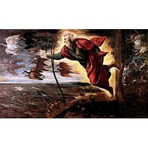 Hand Made Oil Reproduction   Tintoretto (Jacopo Comin)   24 x 14 