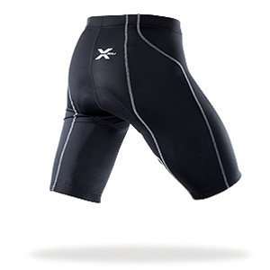  2XU Mens Endurance Comp1 Cycle Shorts   Black   MC1019b 