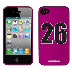  Number 26 on Verizon iPhone 4 Case by Coveroo  Players 
