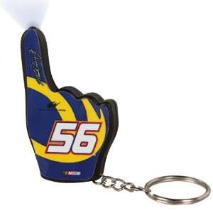  NASCAR Martin Truex Jr. Number 1 Fan Keychain: Sports 