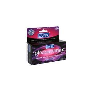  Durex Pleasuremax Condoms Lubricated Latex, 12 count (Pack 
