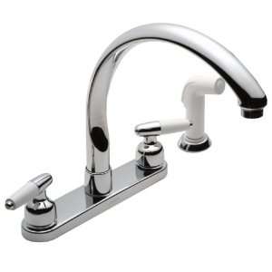  Delta Faucet N2476 22CW Two Handle Kitchen Faucet with 