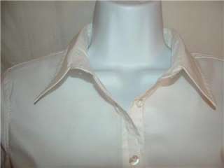 American Eagle sheer white 3/4 sleeved blouse size 4  